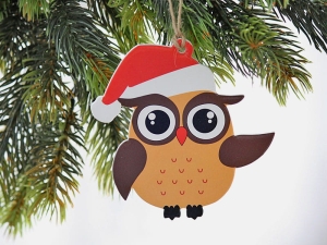 Zawieszka sowa sówka pomarańcz