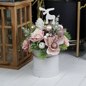 Flowerbox kompozycja świąteczna pudełko Liset S renifer