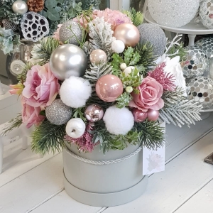 Flowerbox kompozycja świąteczna pudełko M