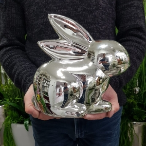 Zając figurka Eloy glam silver