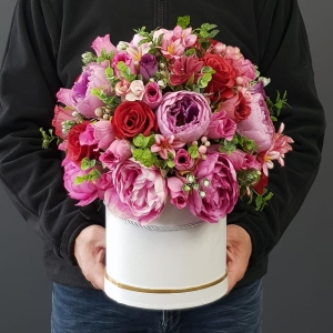 Flowerbox kwiaty w pudełku Layla XL