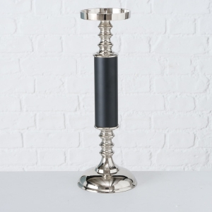 Świecznik exclusive collection silver metal Gala XL