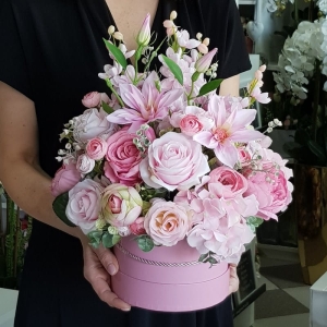 Flowerbox kwiaty w pudełku mix kolorów L
