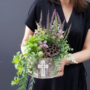 Kompozycja nagrobna stroik na grób jesienne impresje wz.2