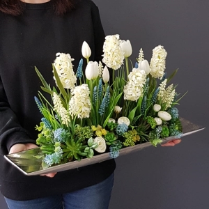 Kompozycja Estera hiacynty tulipany XL 62cm