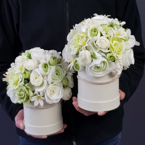Flowerbox kwiaty kompozycja w pudełku Avanti S