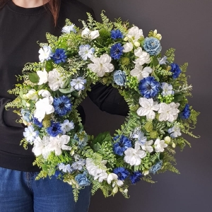 Wianek na drzwi kominek ścianę lato dekoracja Sara 45cm