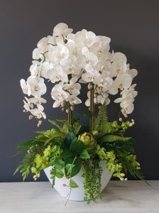 Kompozycja storczyk orchidea dwustronny VERONICA de luxe