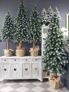 Choinka na pniu drzewko sosna Polski Producent Pinus glitter 160cm - ostatnia sztuka!