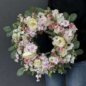 Wianek na drzwi kominek ścianę lato dekoracja 50cm Loreta wz.7