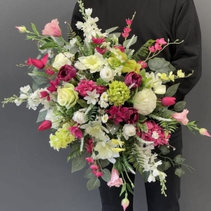 Kompozycja funeralna wiązanka nagrobna stroik na grób Lorena spring wz.5