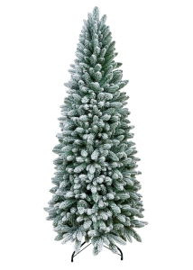 Choinka premium na stojaku Polski Producent SLIM PE Snow 210 cm