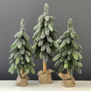 Choinka premium na pniu Polski Producent OSLO PE Frost 65 cm
