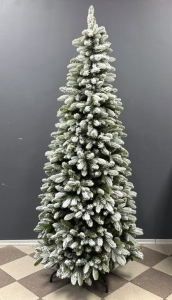 Choinka premium na stojaku Polski Producent SLIM PE Snow 210 cm