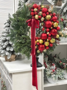 Wianek z naturalnych gałązek jodła nobilis Elegant 60cm