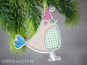 Zawieszka ptak ptaszek kratka choinkę