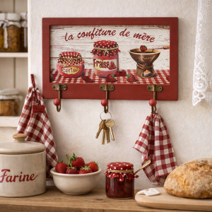 Wieszak rustique drewno La confiture