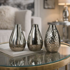 Wazon Lidia ceramika silver wz.3