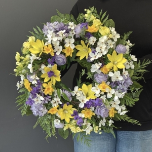 Wianek na drzwi kominek ścianę dekoracja Carmen spring wz.5