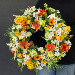 Wianek na drzwi kominek ścianę dekoracja Carmen spring wz.3