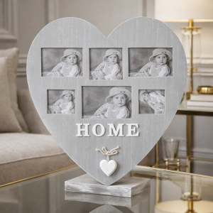 Ramka zdjęcia foto serce napis Home