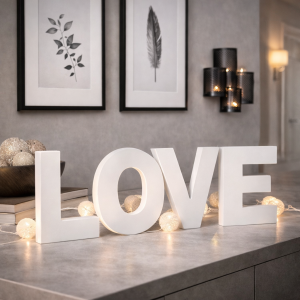 Litery napis LOVE do zawieszenia max