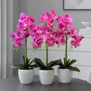 Storczyk sztuczny kwiat orchidea w donicy