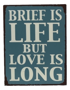 Obraz tablica typografia Brief