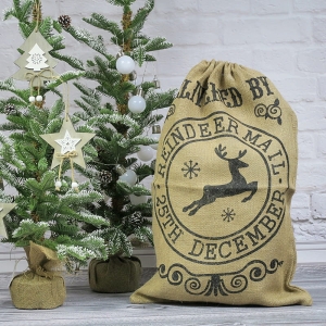 Worek Mikołaja juta gift bag 73cm MAXI