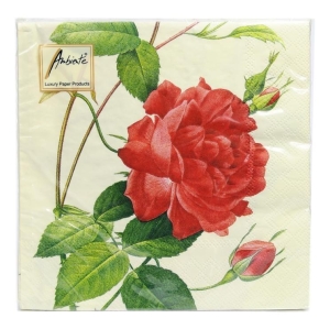 Serwetki Ambiente róże red rose